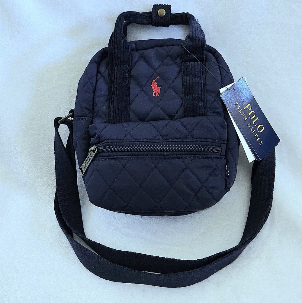 POLO🏇 Ralph Lauren Mini Bag👜 In Newport Navy🇺🇲 - NWT